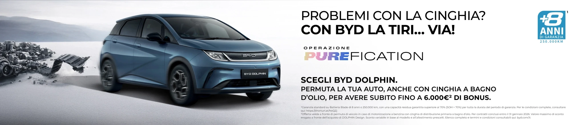Offerte Operazione PUREFICATION 凯发天生一触即发 Dolphin: Fino a 6.000€ di bonus*